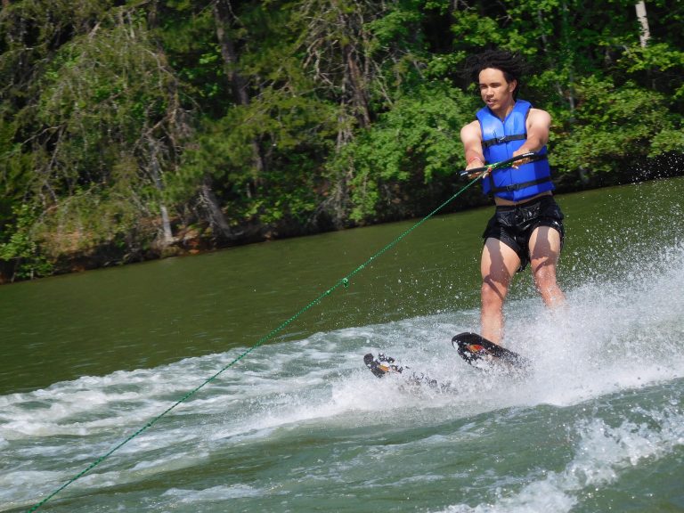 Camp Grimes staff week skiing